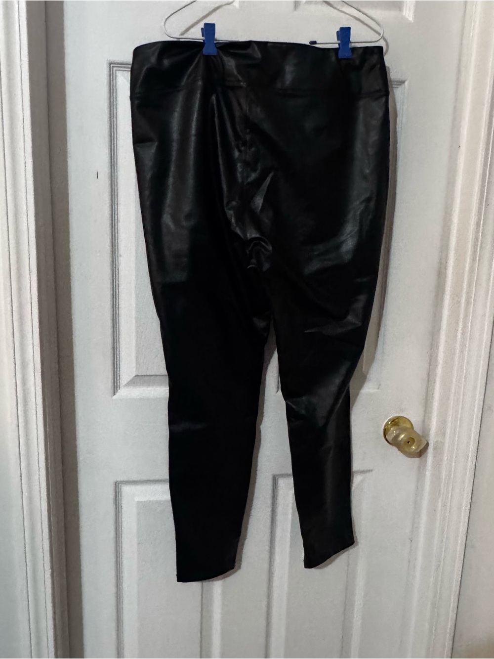 GAP Black Faux Leather Leggings